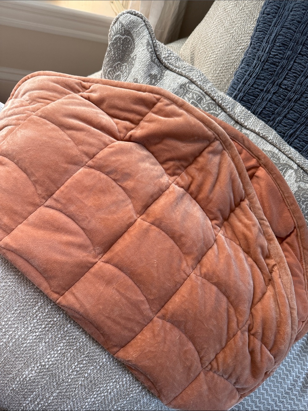 Nodpod body 5 lb lap blanket burnt orange - Picture 2 of 5